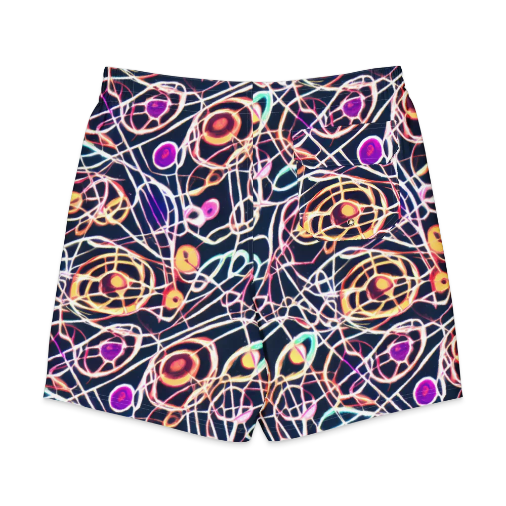 Galactic Entanglement on Men's Board Shorts — Back