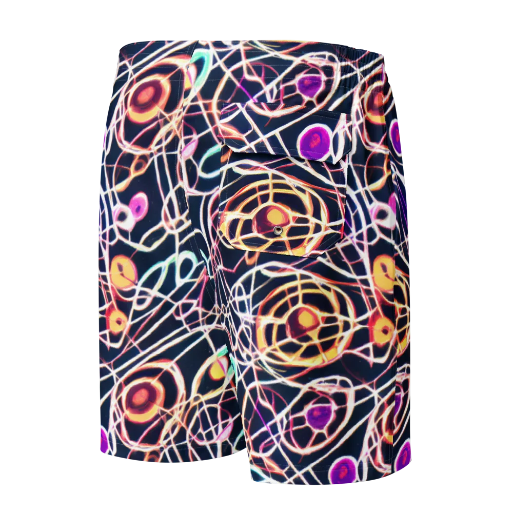 Galactic Entanglement on Men's Board Shorts — Back