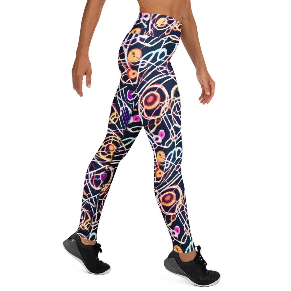 Galactic Entanglement on Yoga Leggings — Right