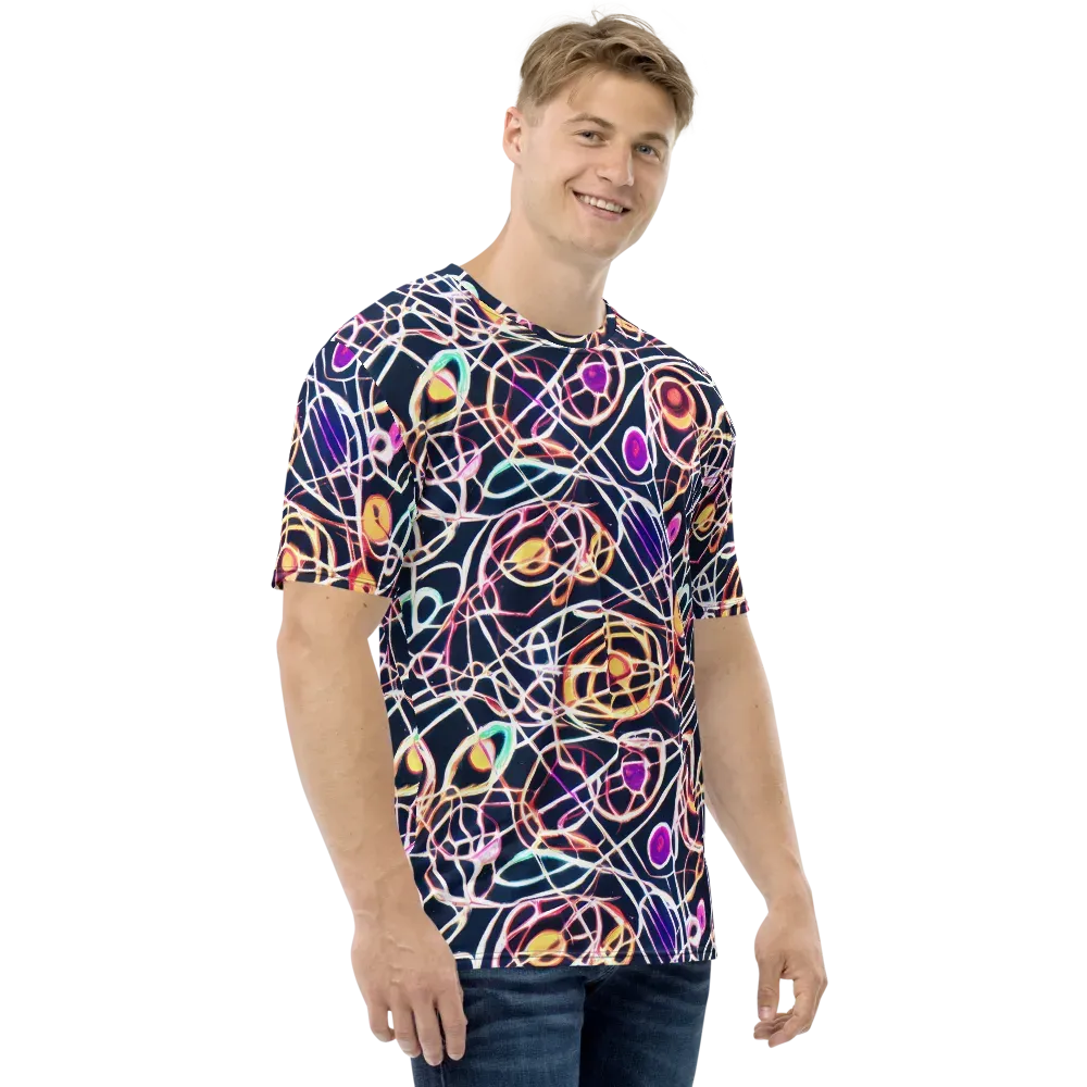 Galactic Entanglement on Men's Crew Neck T-Shirt — Right