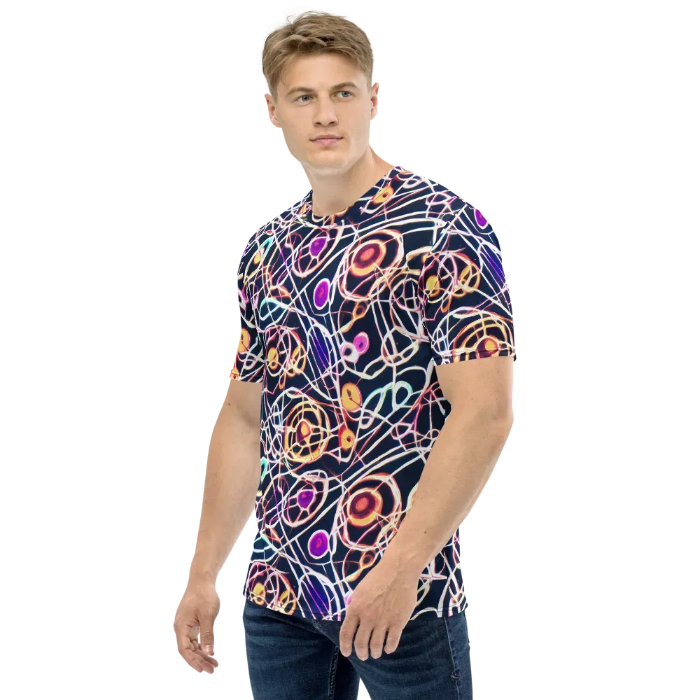 Galactic Entanglement on Men's Crew Neck T-Shirt — Left