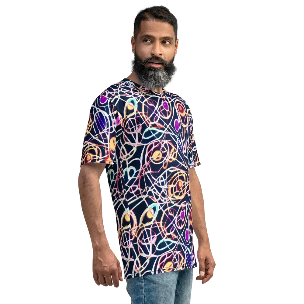 Galactic Entanglement on Men's Crew Neck T-Shirt — Right