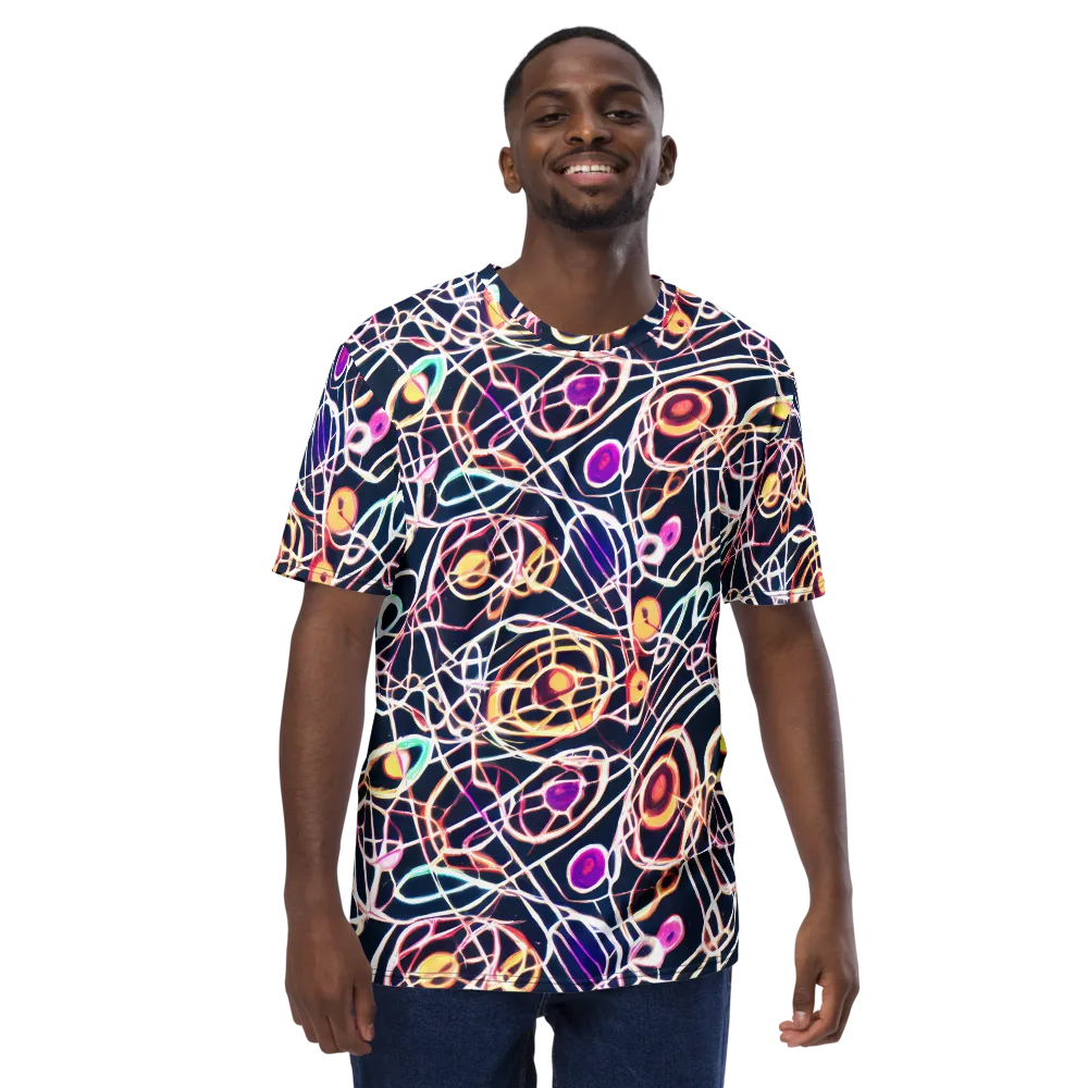 Galactic Entanglement on Men's Crew Neck T-Shirt — Front