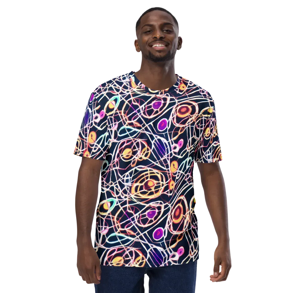 Galactic Entanglement on Men's Crew Neck T-Shirt — Front