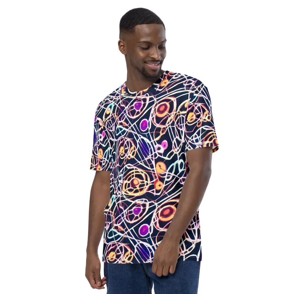 Galactic Entanglement on Men's Crew Neck T-Shirt — Left