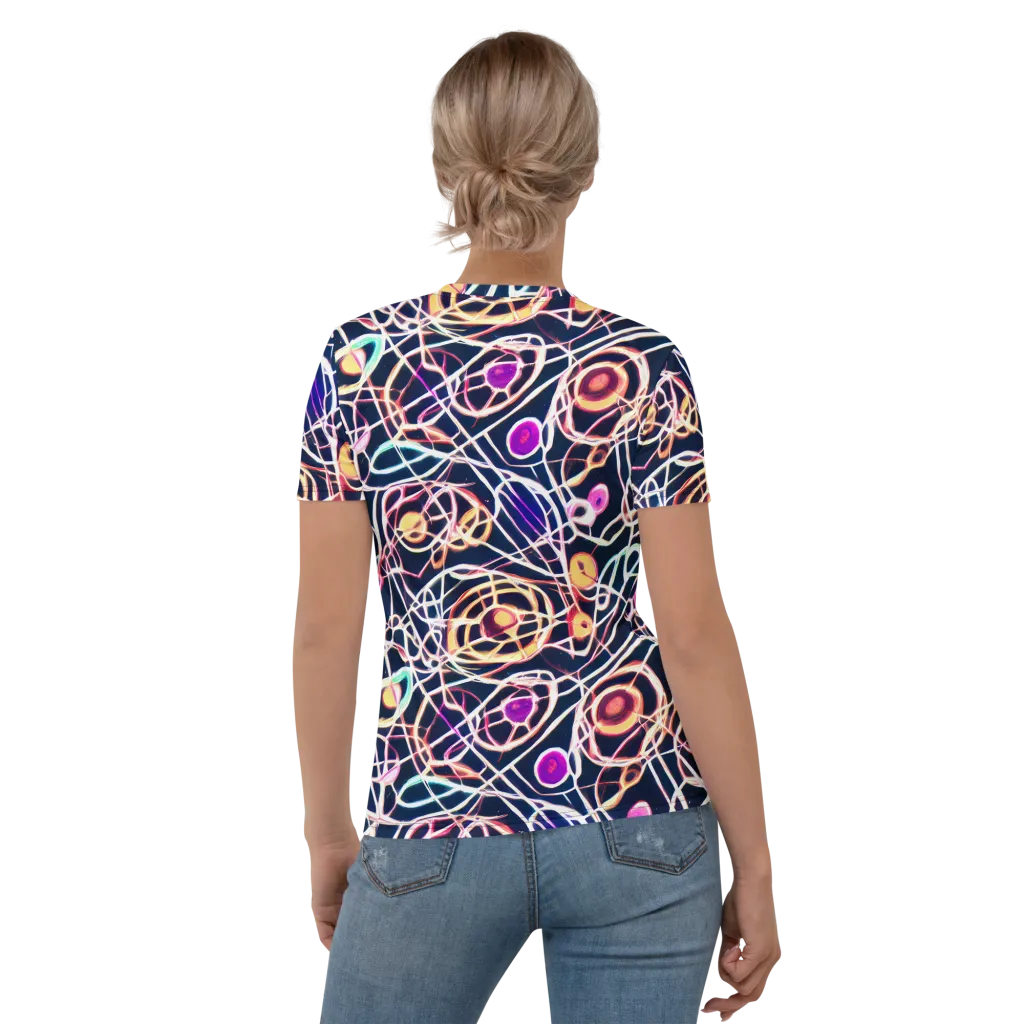 Galactic Entanglement on Women's Crew Neck T-Shirt — Back