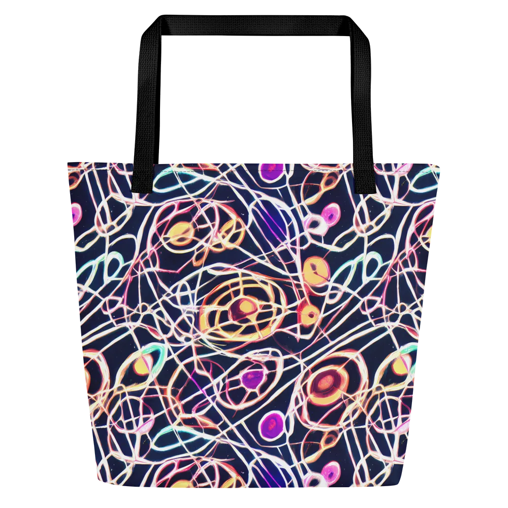 Galactic Entanglement on Large Tote Bag W/ Pocket — Front