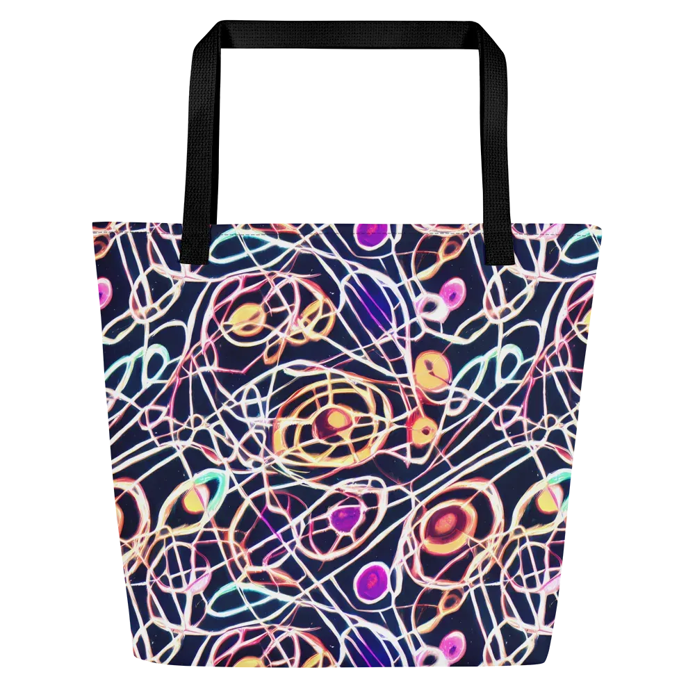 Galactic Entanglement on Large Tote Bag W/ Pocket — Front
