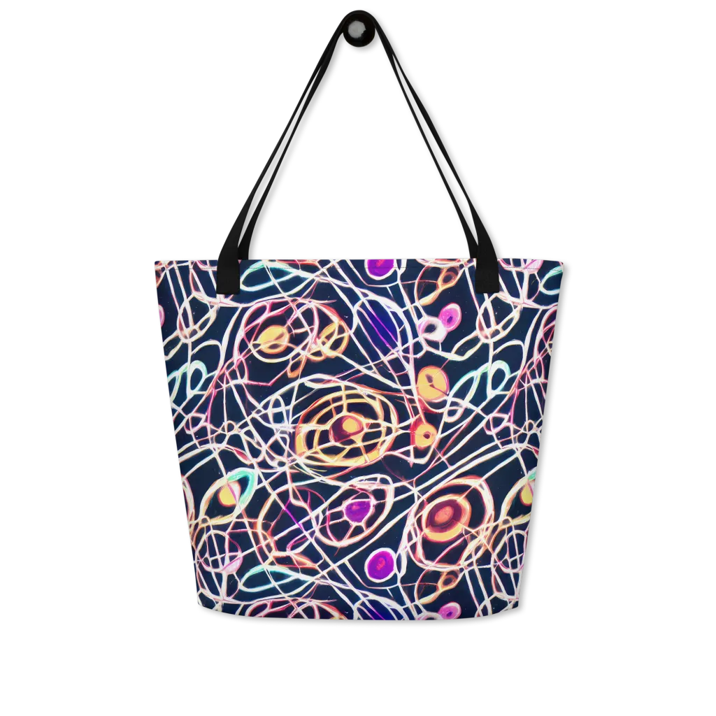 Galactic Entanglement on Large Tote Bag W/ Pocket — Front