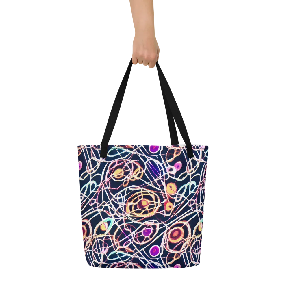 Galactic Entanglement on Large Tote Bag W/ Pocket — Front