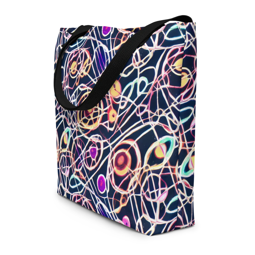 Galactic Entanglement on Large Tote Bag W/ Pocket — Front