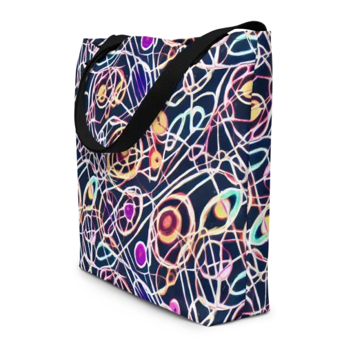 Galactic Entanglement on a Large Tote Bag W/ Pocket
