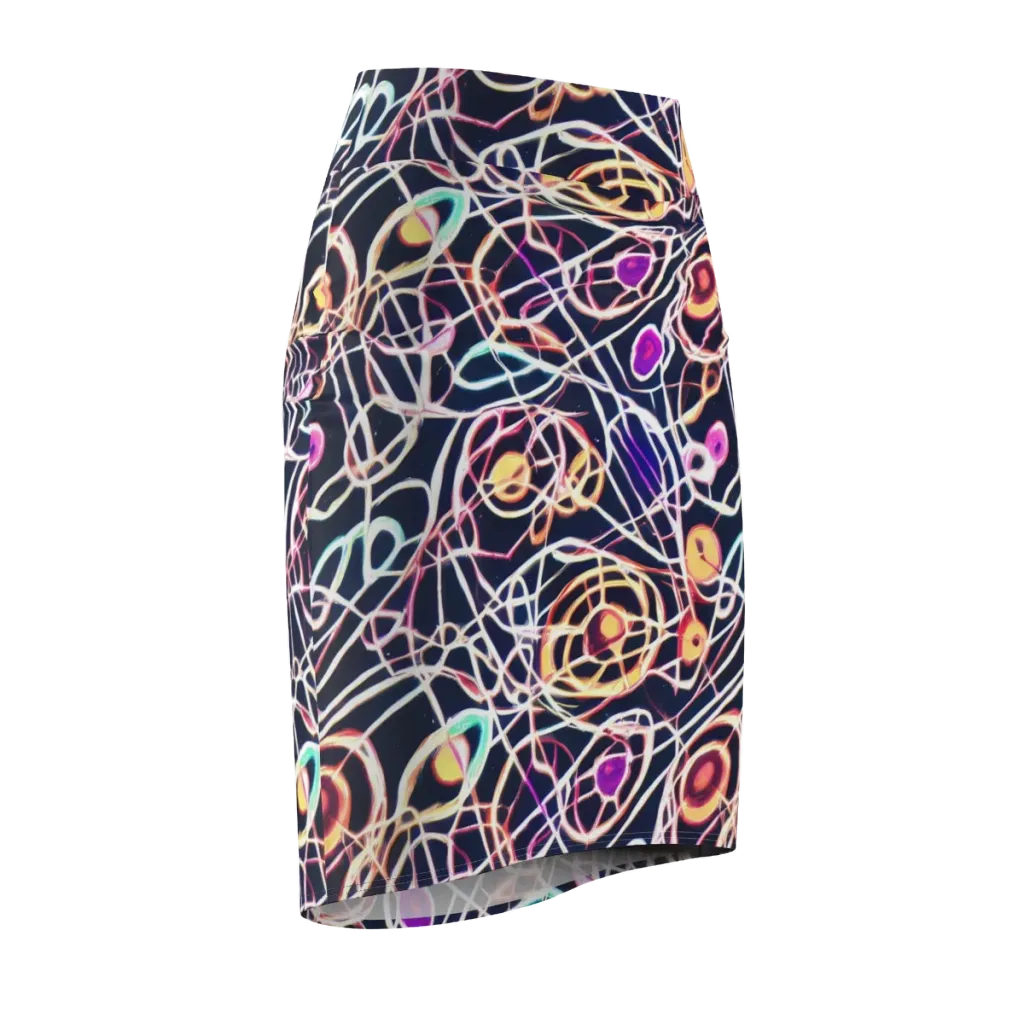 Galactic Entanglement on Pencil Skirt — Front Side