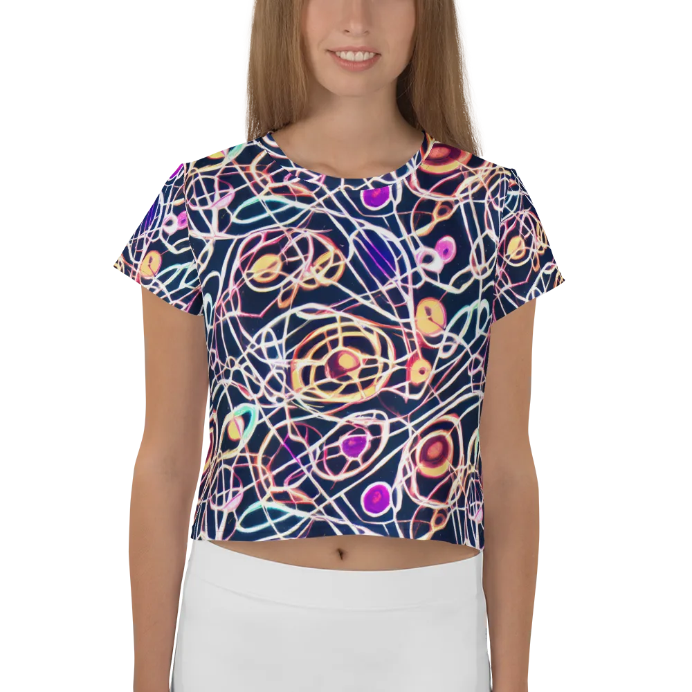 Galactic Entanglement on Crop Tee — Front