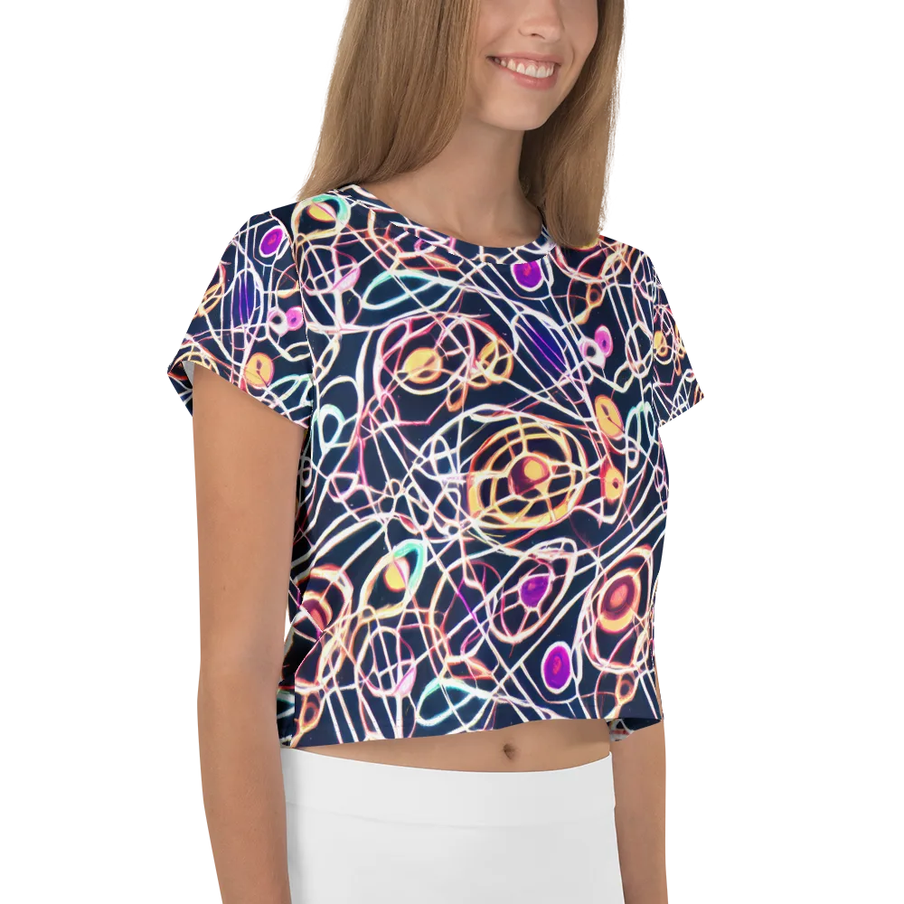 Galactic Entanglement on Crop Tee — Right