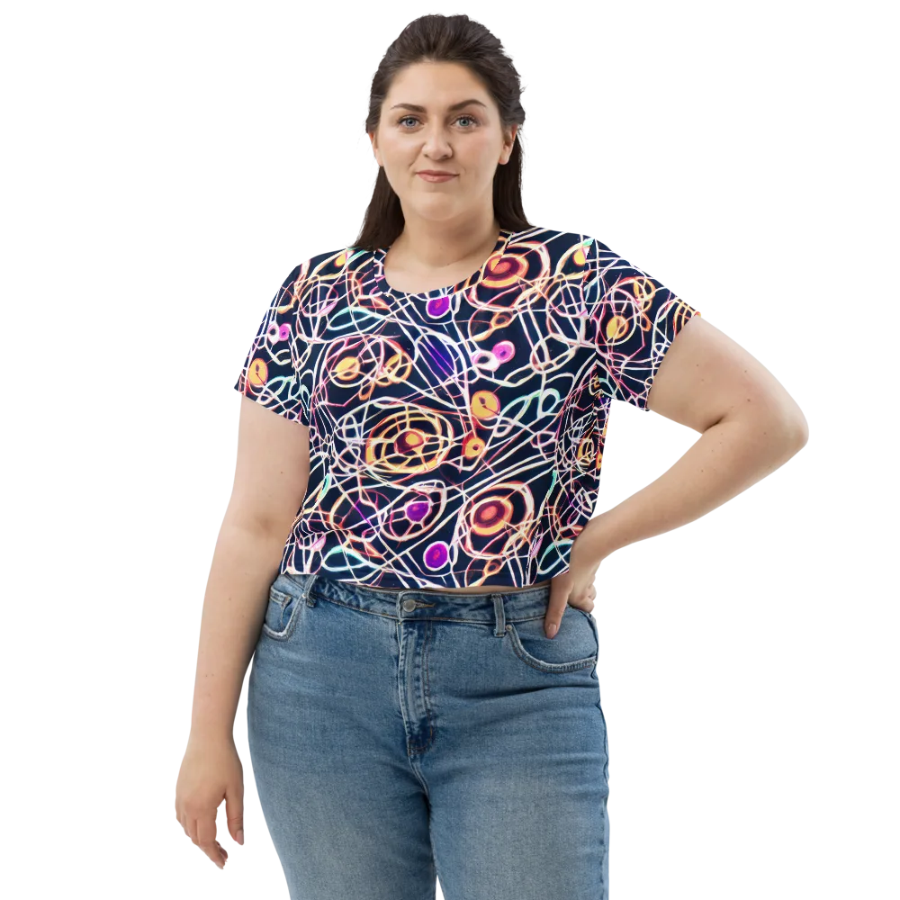 Galactic Entanglement on Crop Tee — Front