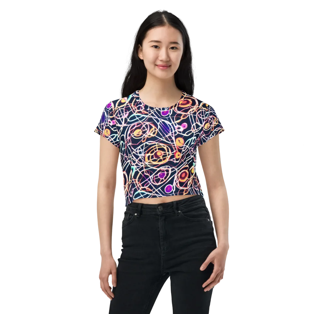 Galactic Entanglement on Crop Tee — Front