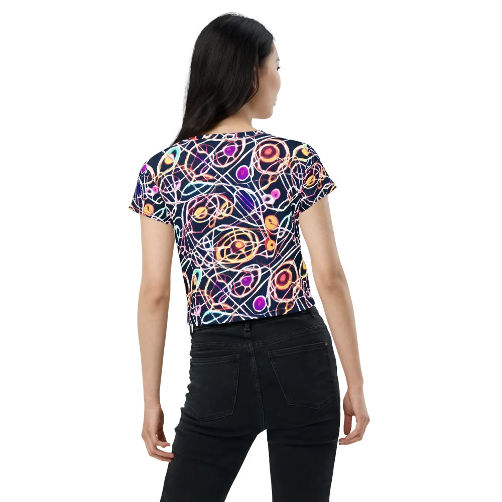 Galactic Entanglement on Crop Tee — Back