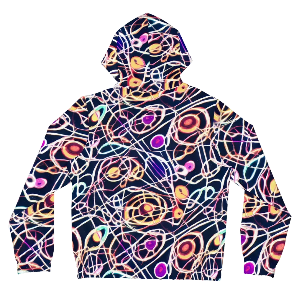Galactic Entanglement on Women's Full-Zip Hoodie — Back