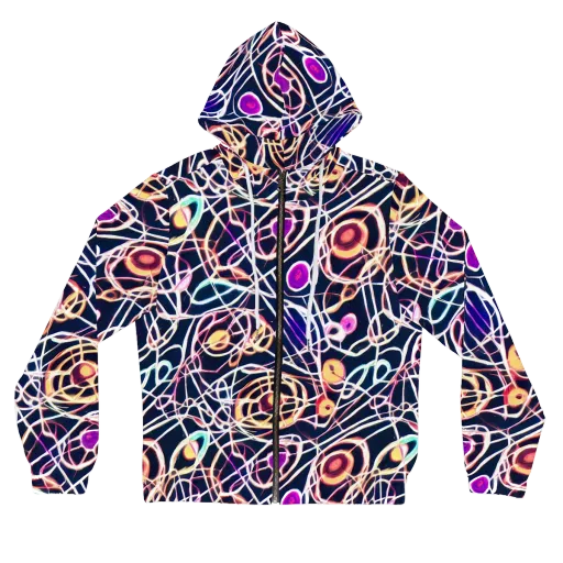 Galactic Entanglement on a Women's Full-Zip Hoodie