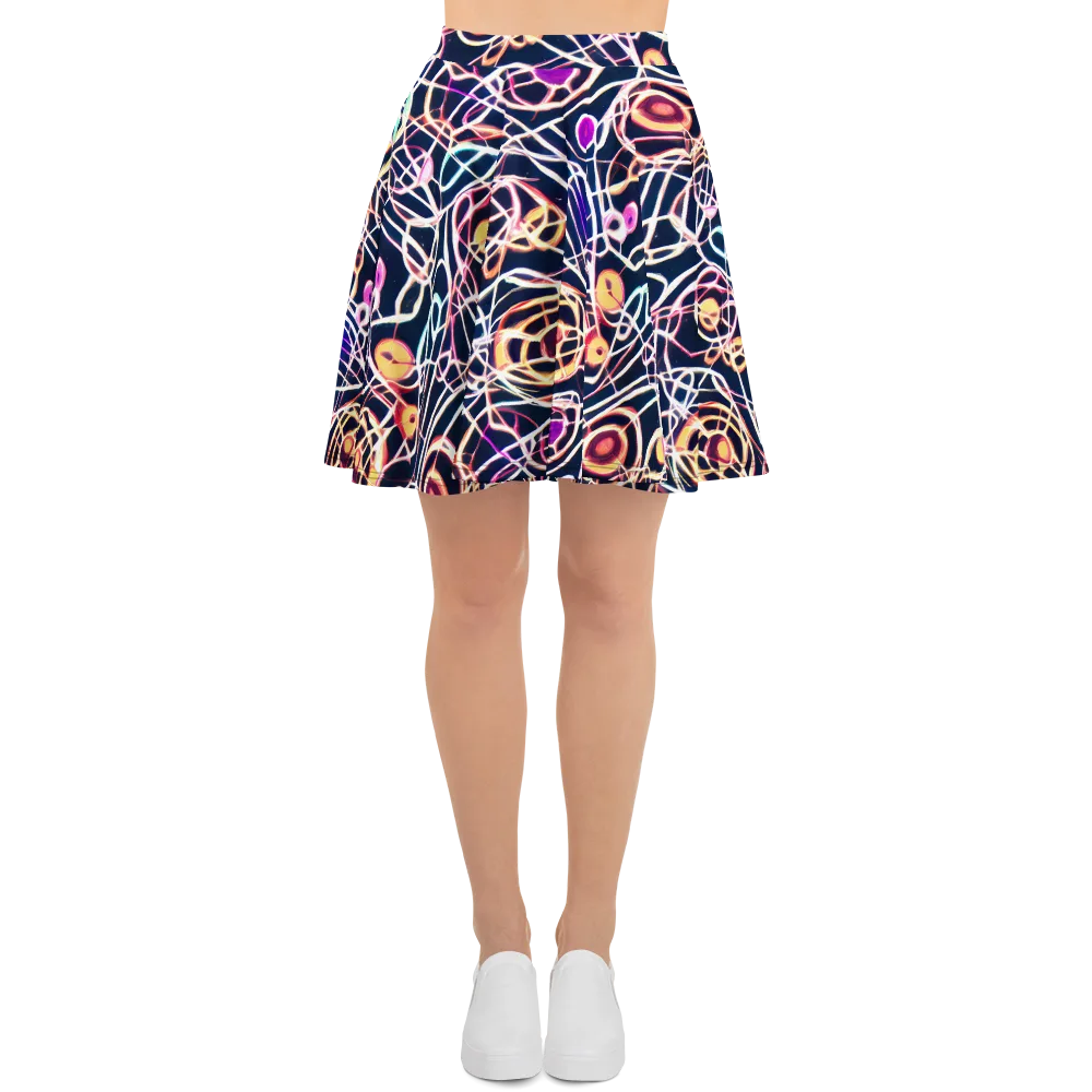 Galactic Entanglement on Skater Skirt — Front