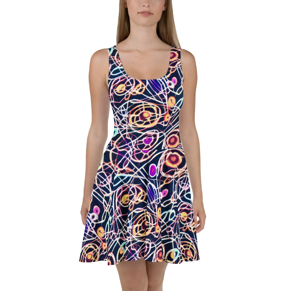 Galactic Entanglement on Skater Dress — Front