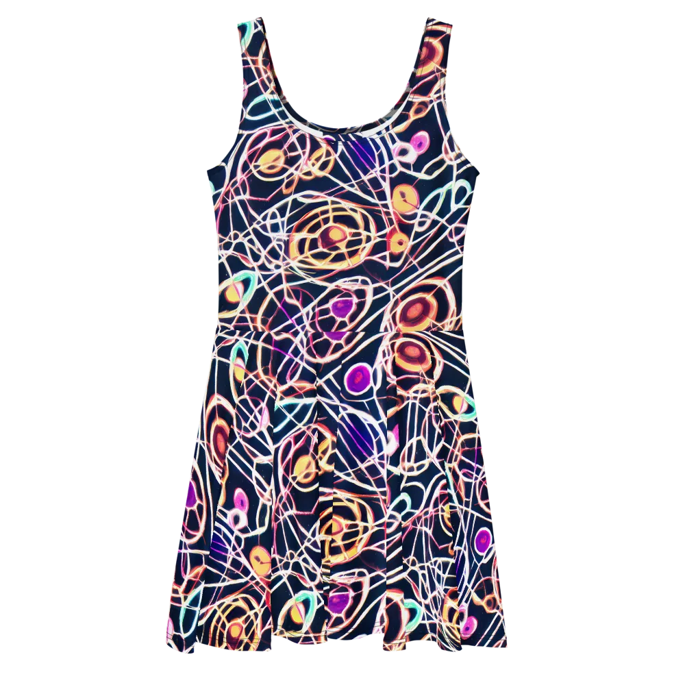Galactic Entanglement on Skater Dress — Front