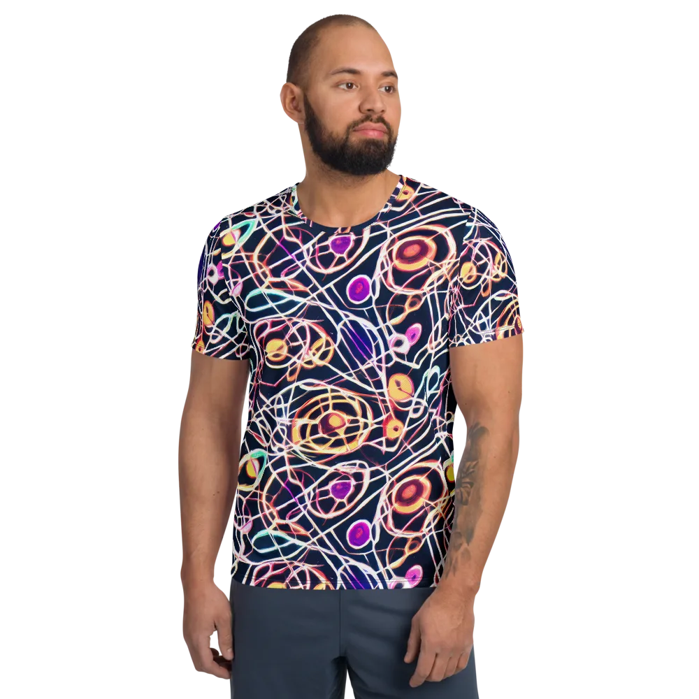 Galactic Entanglement on Men's Athletic T-Shirt — Front