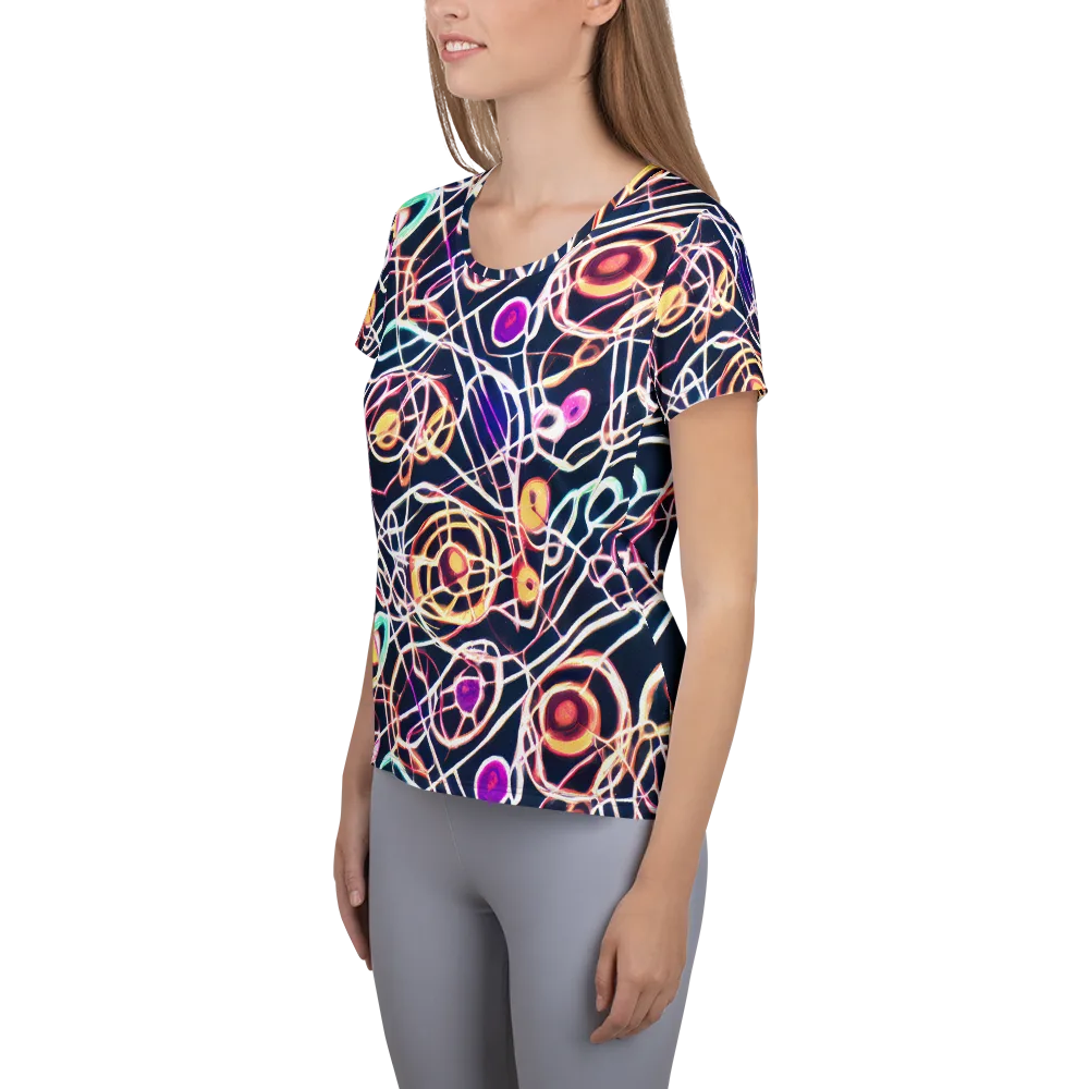 Galactic Entanglement on Women's Athletic T-Shirt — Left