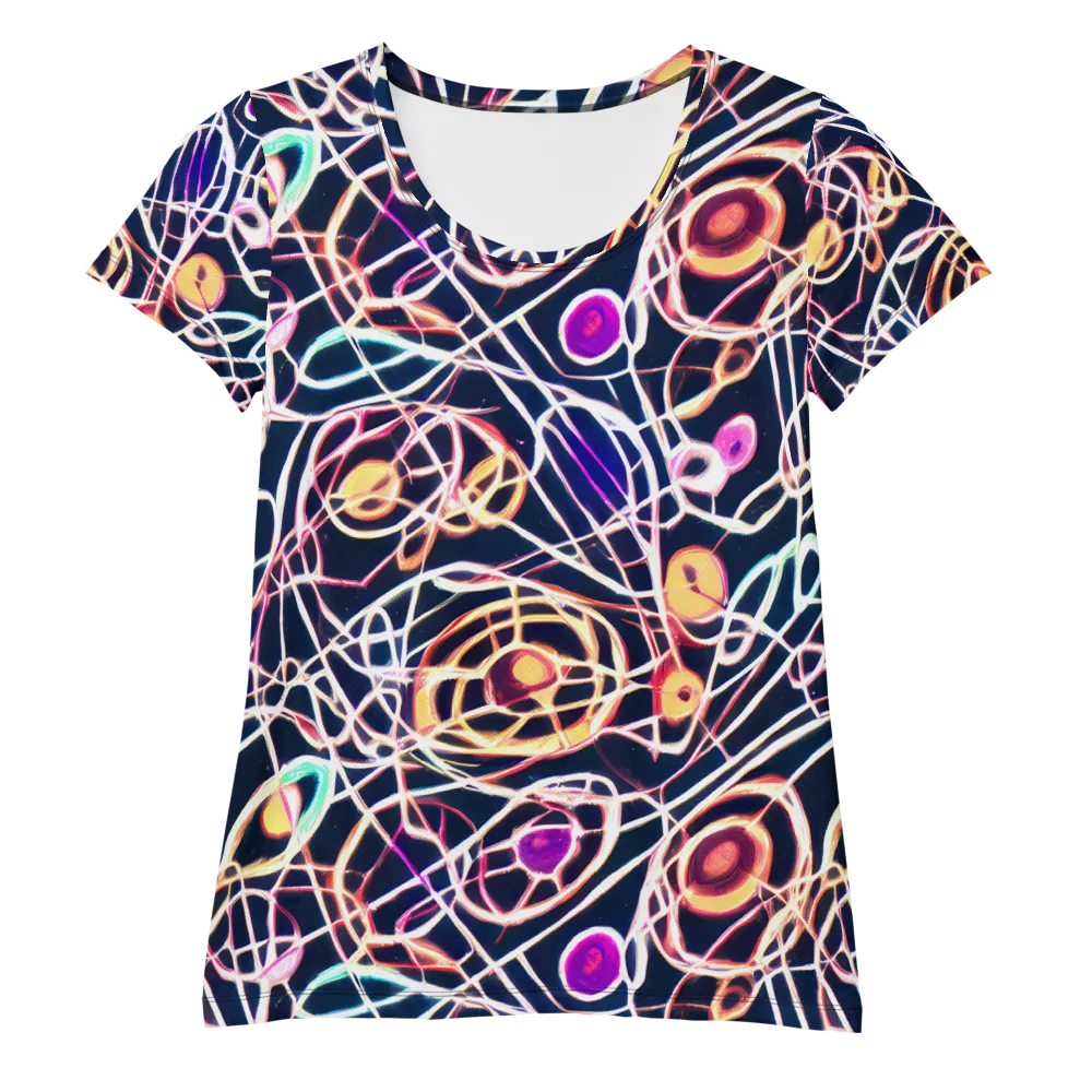 Galactic Entanglement on Women's Athletic T-Shirt — Front