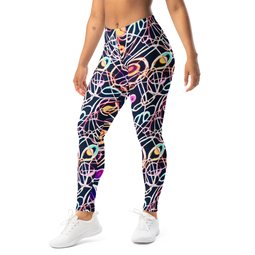 Galactic Entanglement on Leggings — Left Front