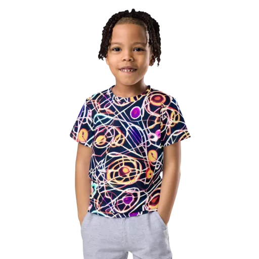 Galactic Entanglement on a Kids Crew Neck T-Shirt