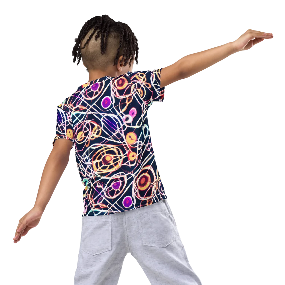 Galactic Entanglement on Kids Crew Neck T-Shirt — Back