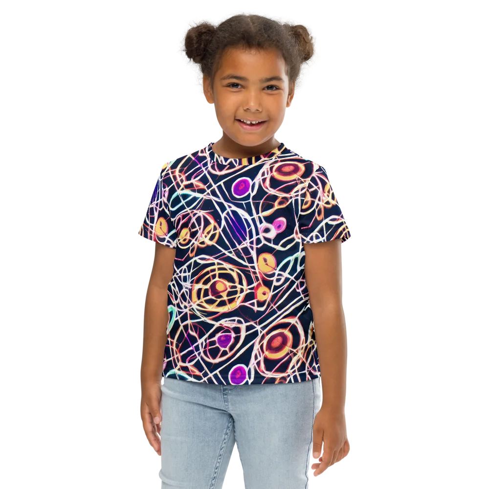 Galactic Entanglement on Kids Crew Neck T-Shirt — Front