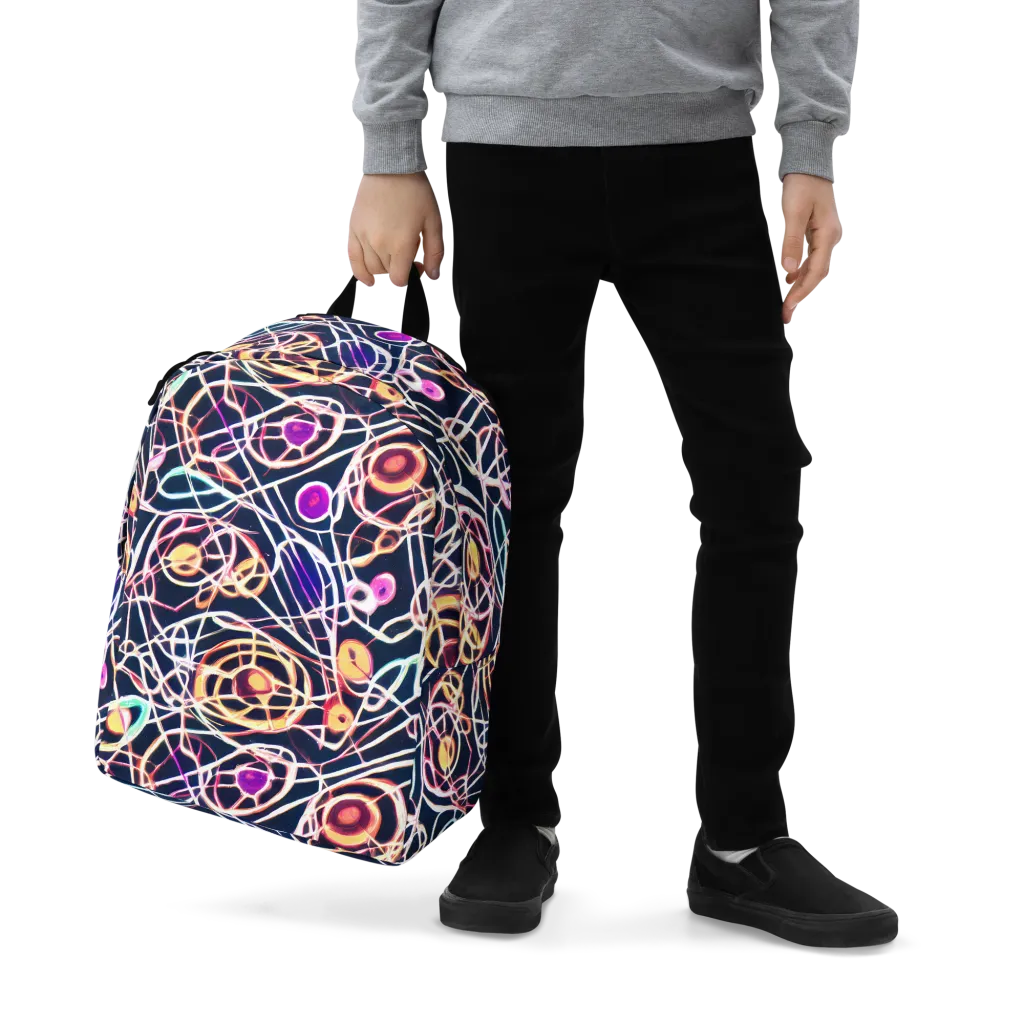 Galactic Entanglement on Minimalist Backpack — Zoomed-in