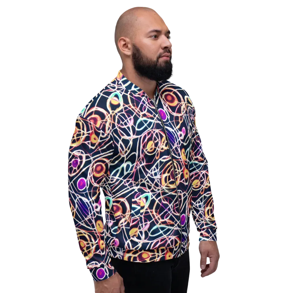 Galactic Entanglement on Bomber Jacket — Right