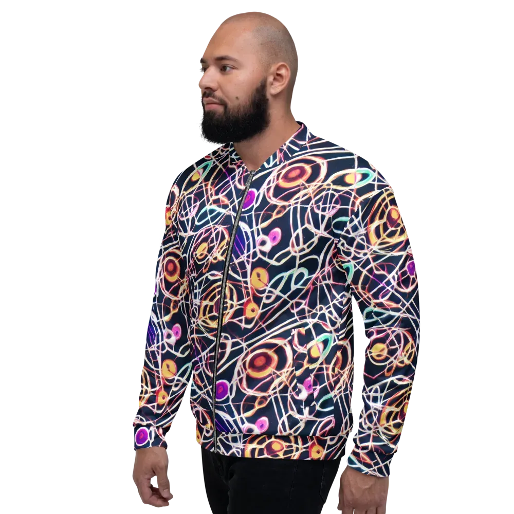 Galactic Entanglement on Bomber Jacket — Left