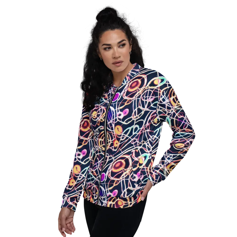 Galactic Entanglement on Bomber Jacket — Left