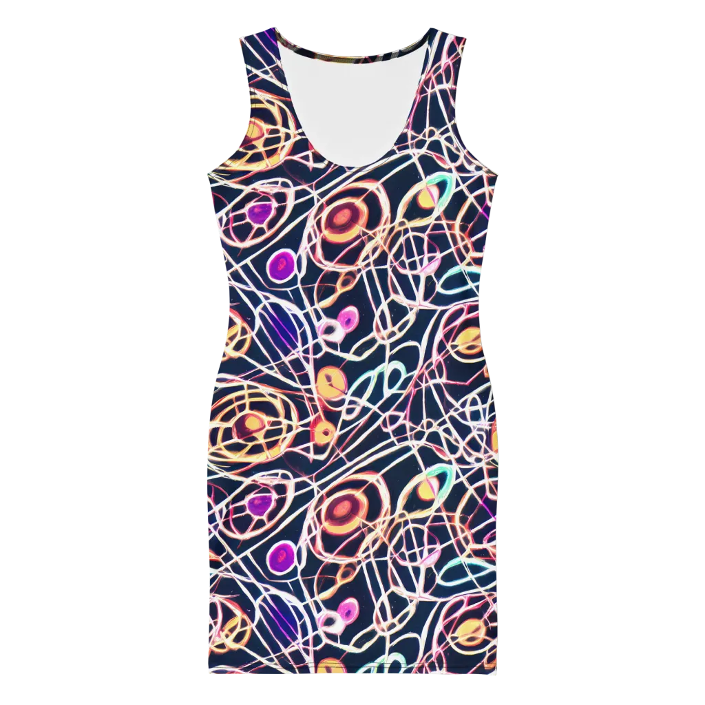 Galactic Entanglement on Bodycon Dress — Front