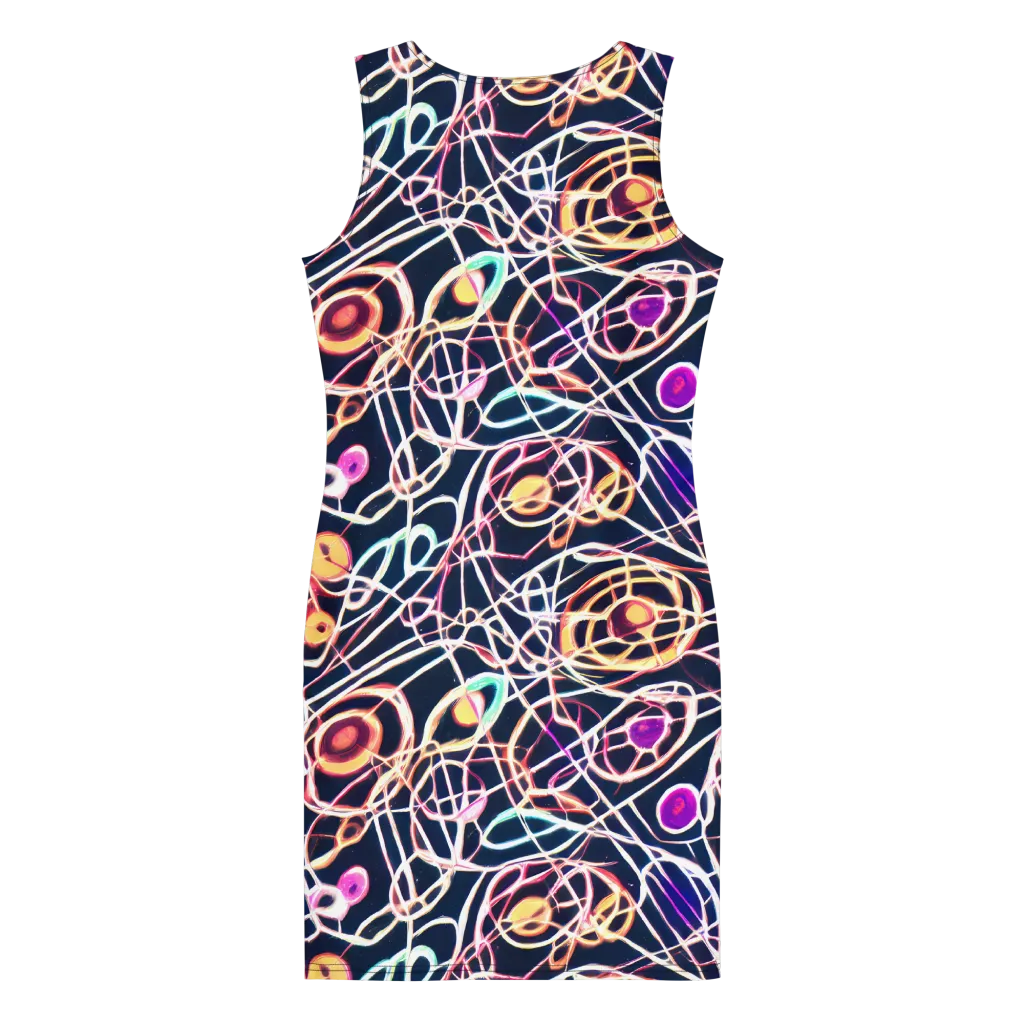 Galactic Entanglement on Bodycon Dress — Back