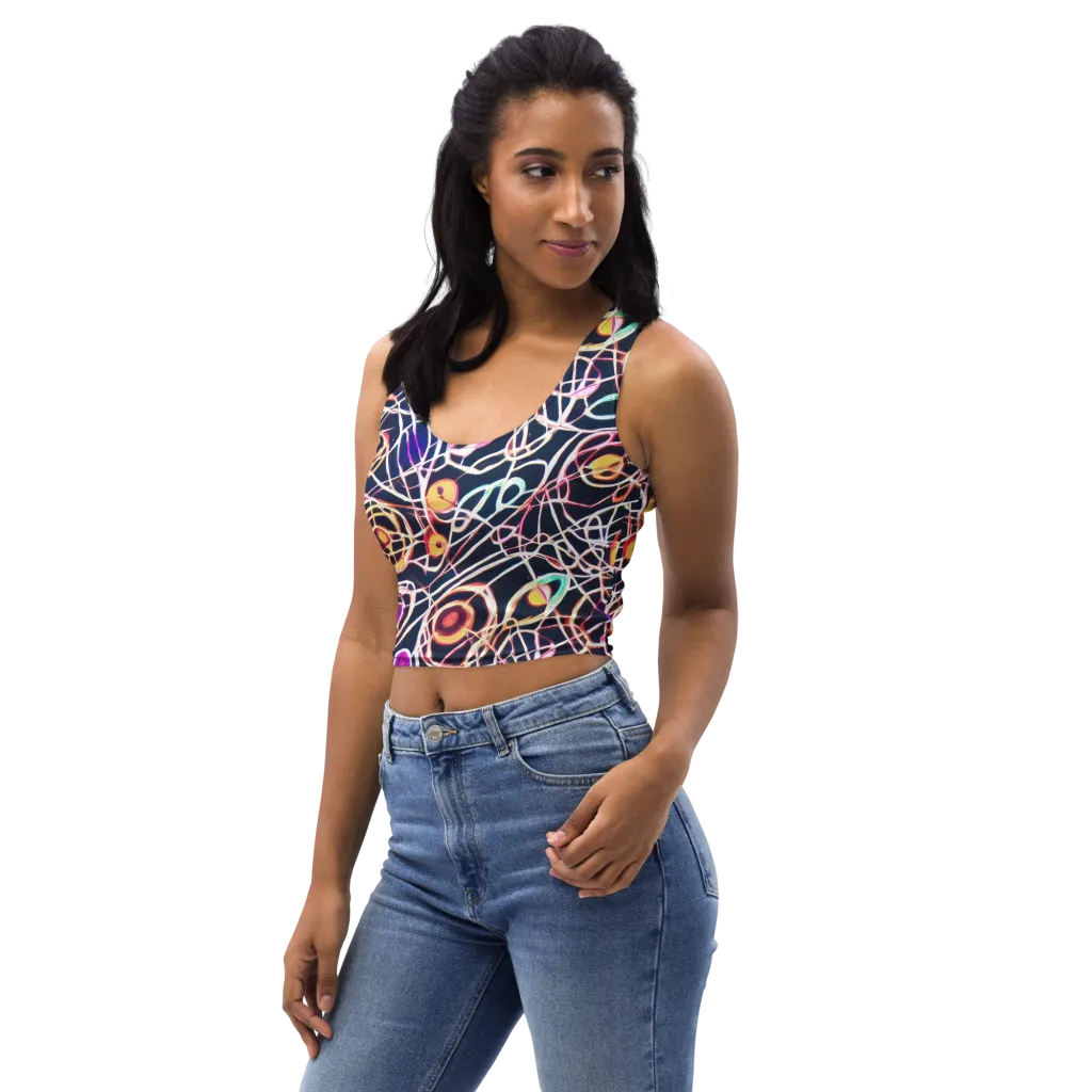 Galactic Entanglement on Crop Top — Left Front