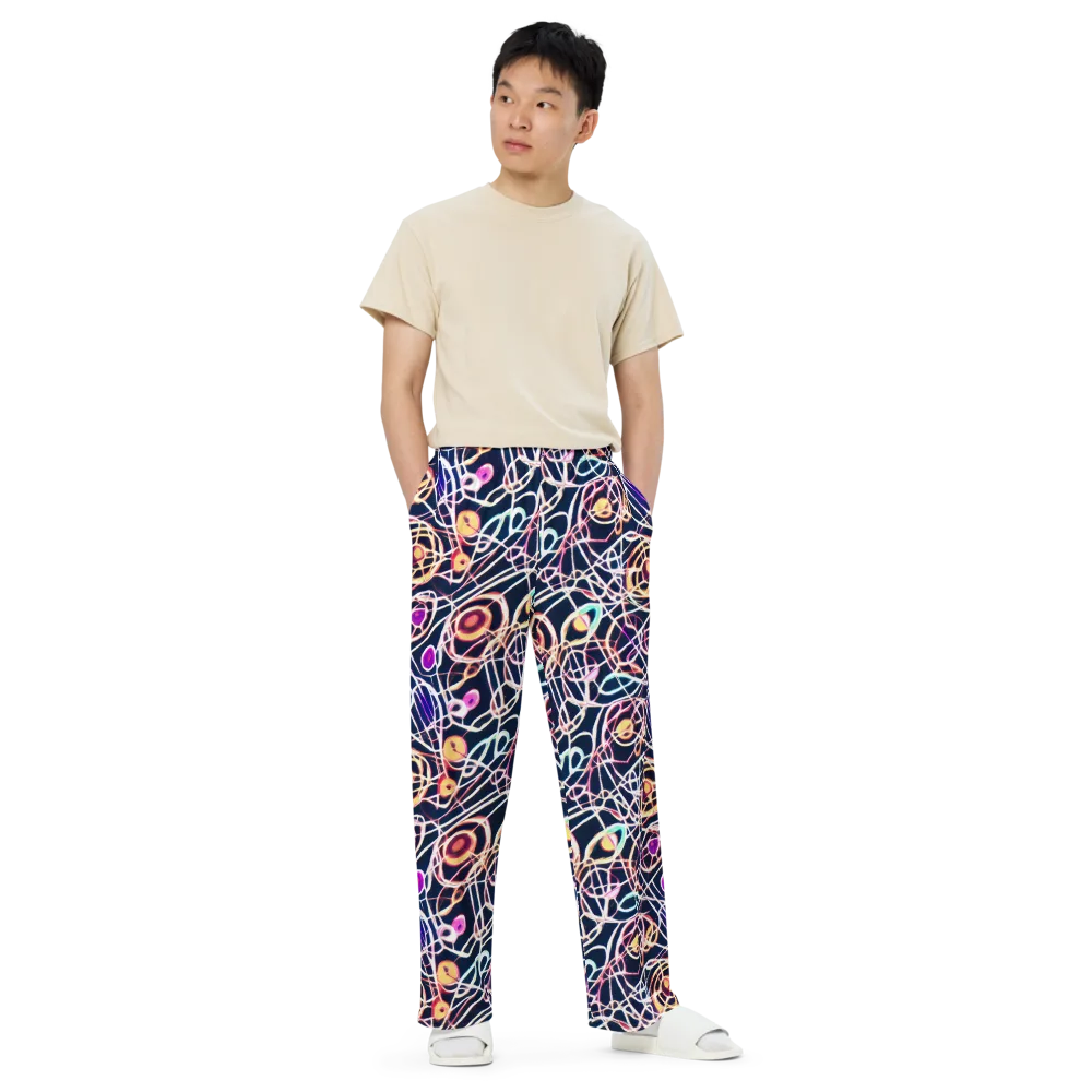 Galactic Entanglement on Wide-Leg Pants — Front
