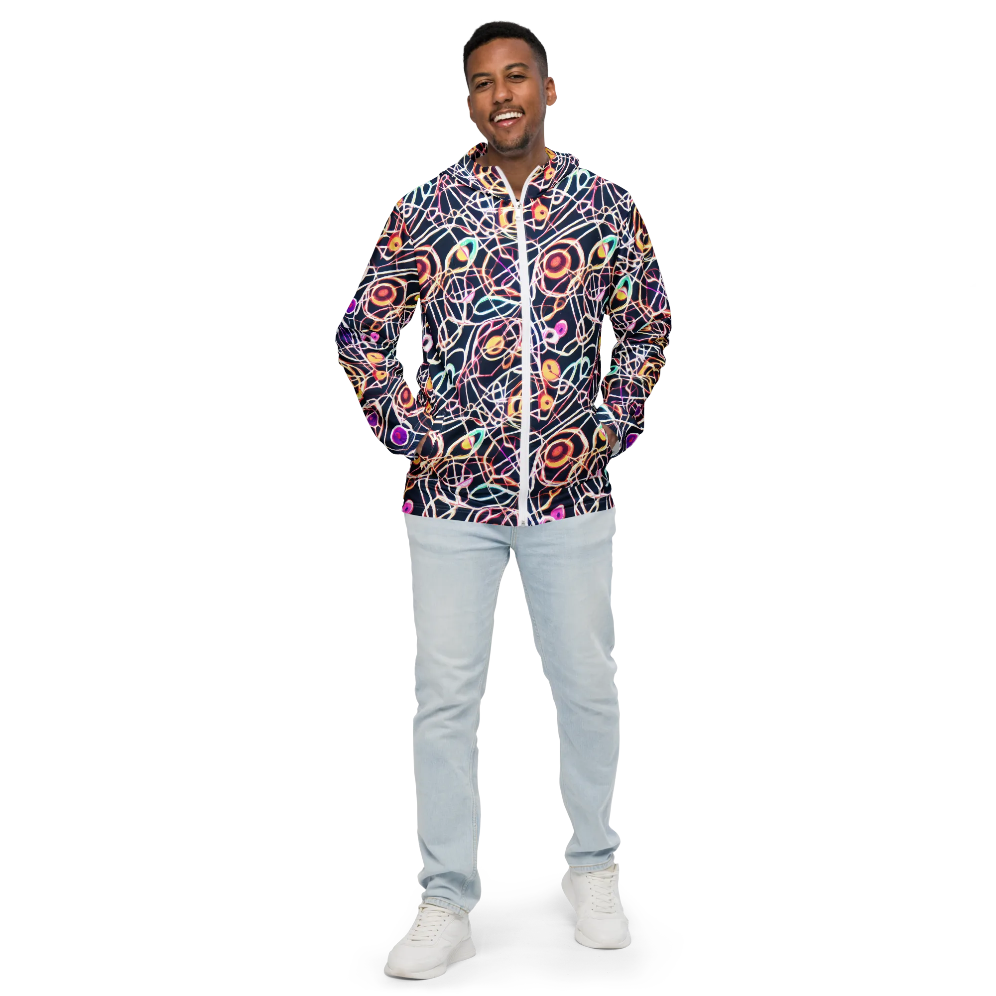 Galactic Entanglement on Men's Windbreaker — Front