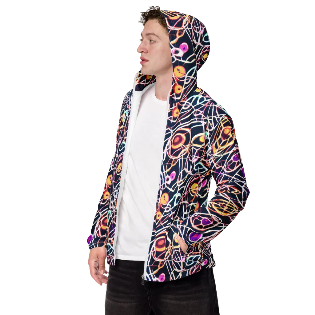 Galactic Entanglement on Men's Windbreaker — Left Front