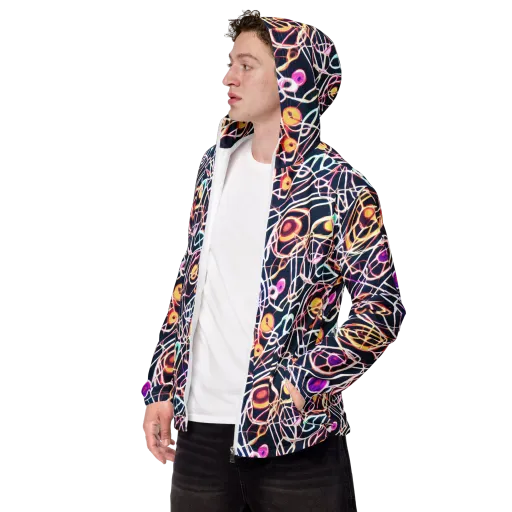 Galactic Entanglement on a Men's Windbreaker