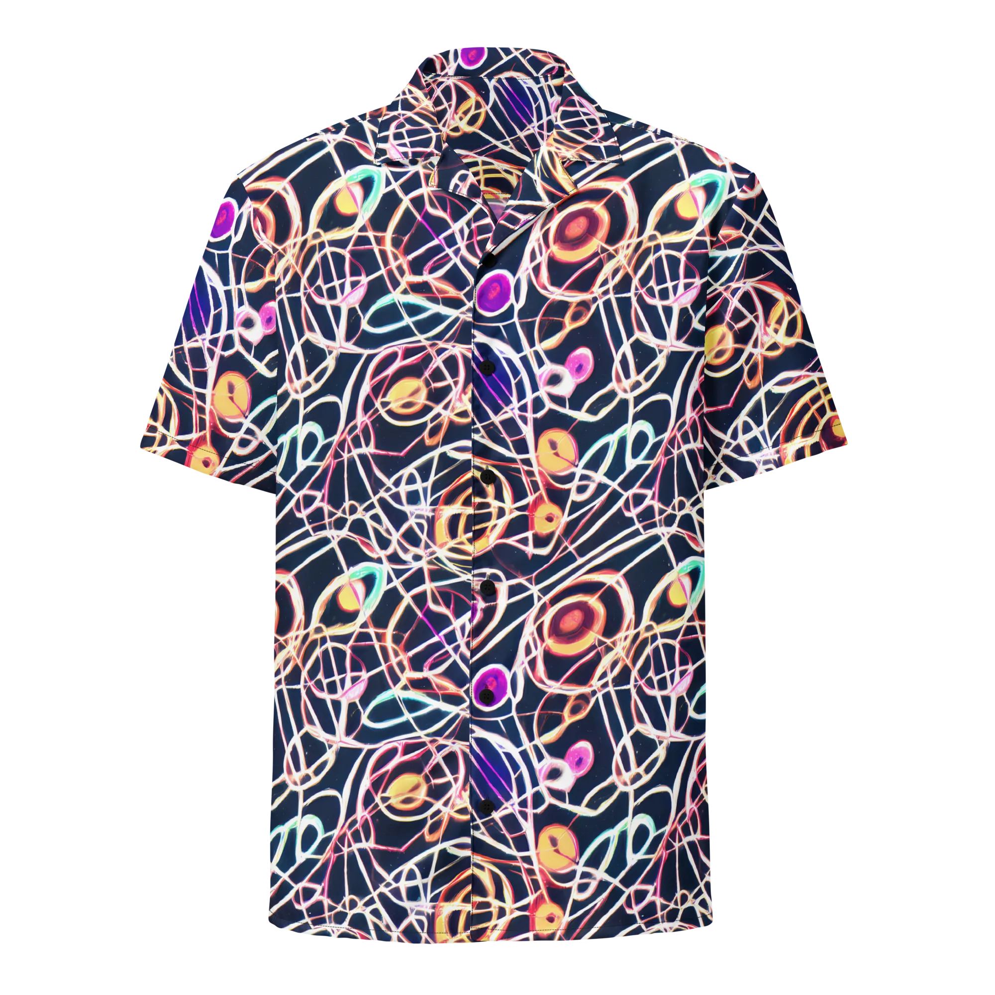 Galactic Entanglement on Button Shirt — Front