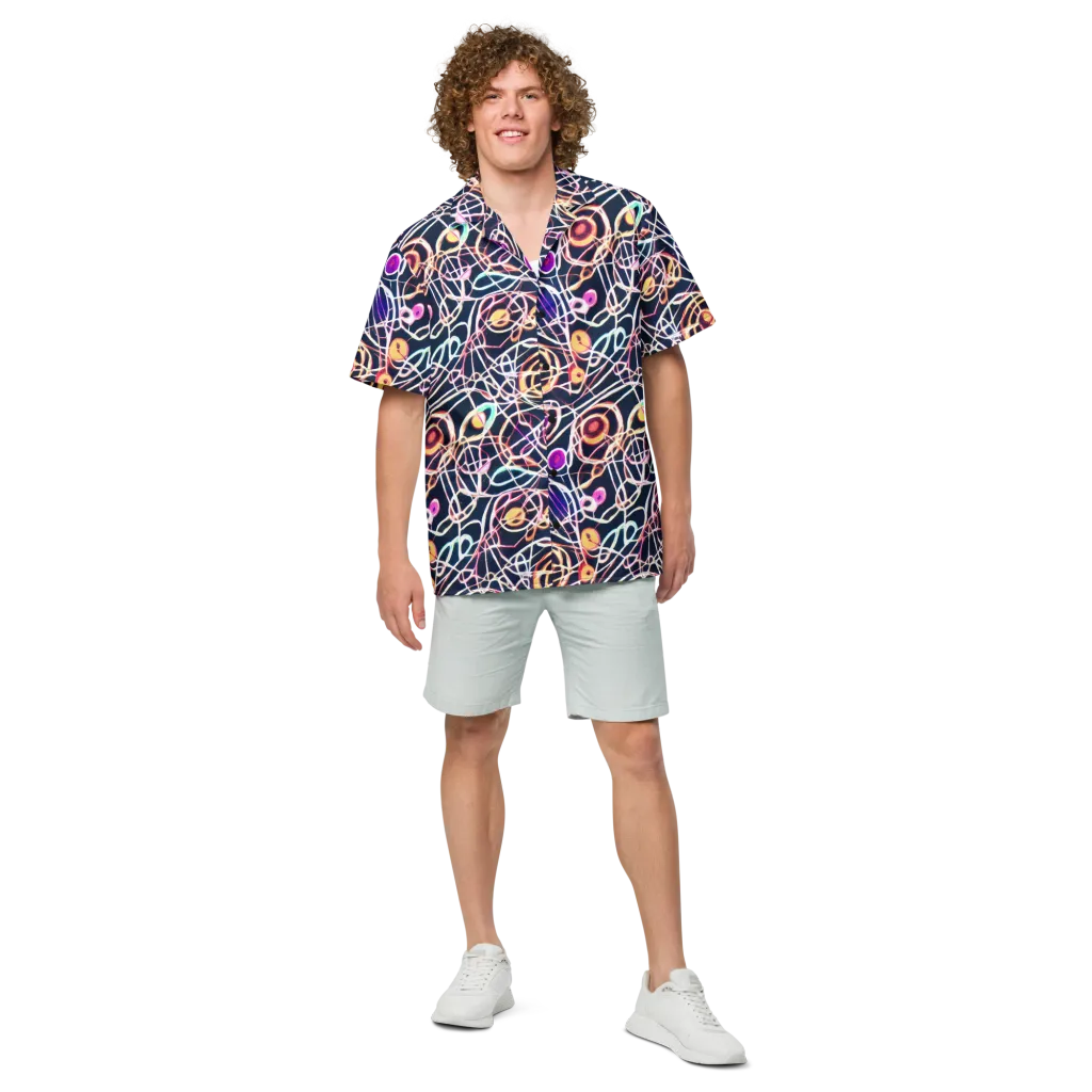 Galactic Entanglement on Button Shirt — Front
