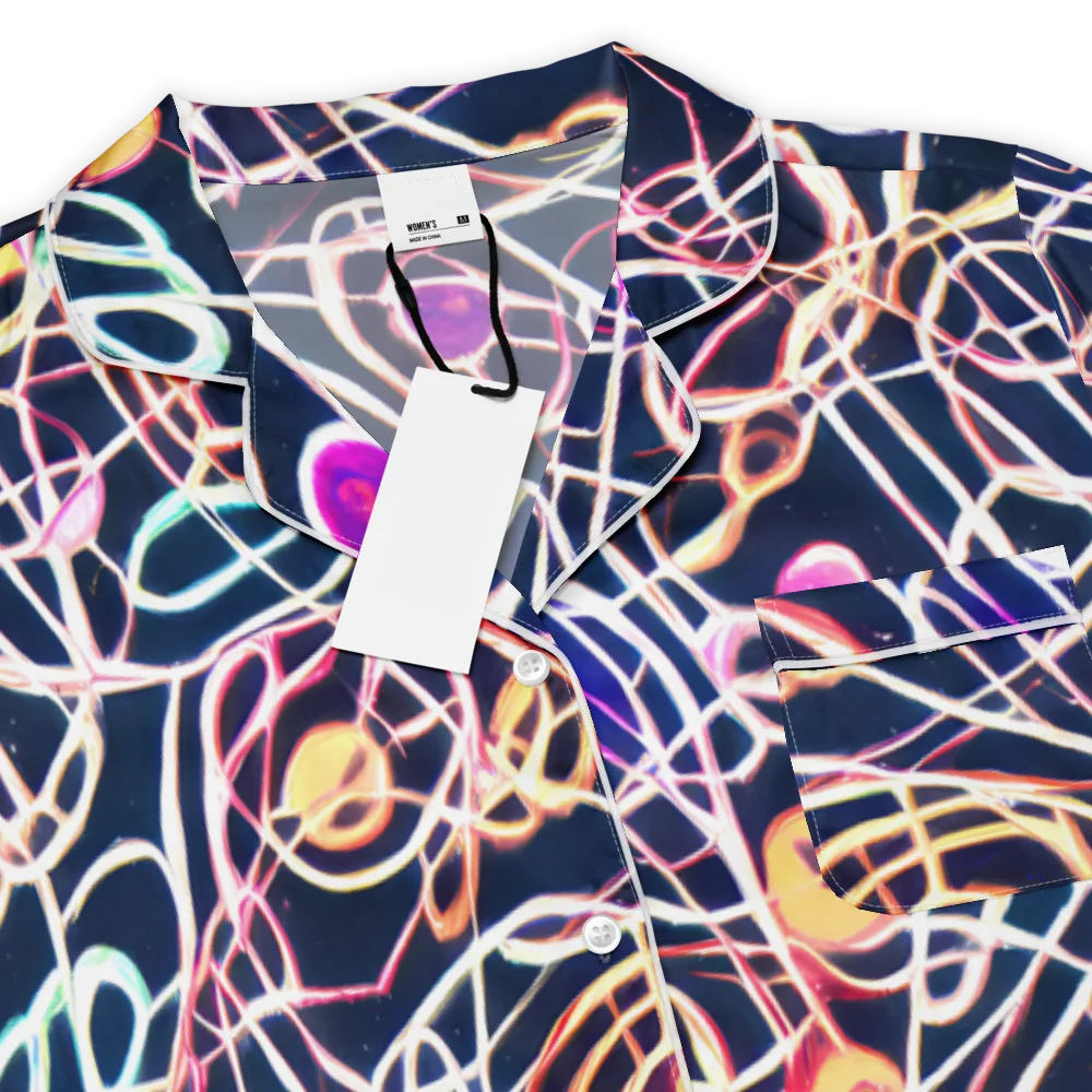 Galactic Entanglement on Women's Short Sleeve Pajama Top — Product details