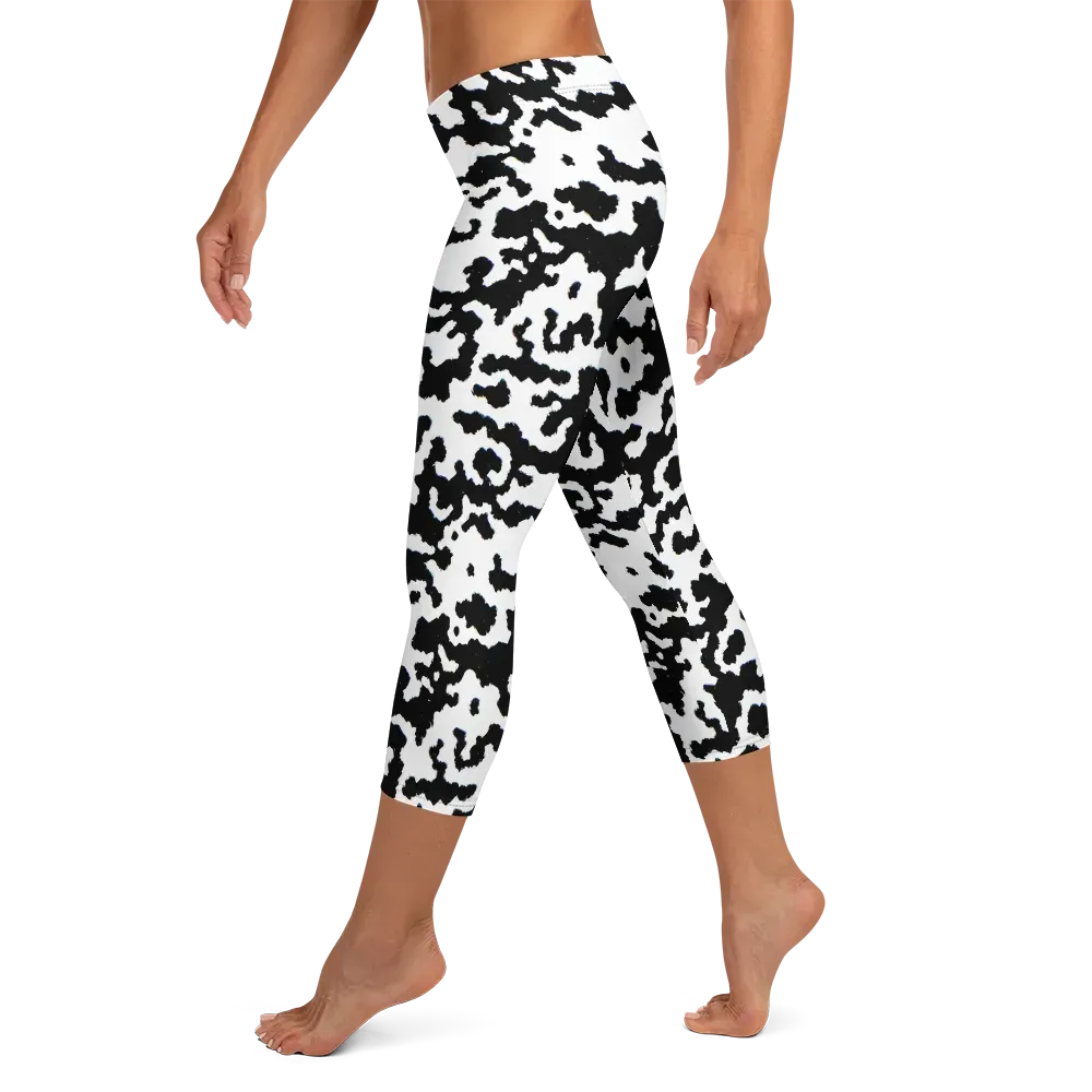 Blackwater Hide on Capri Leggings — Left