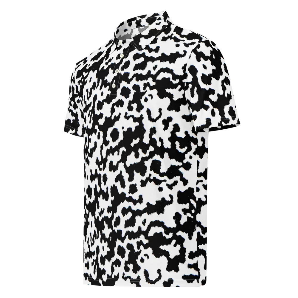 Blackwater Hide on Men's Slim Fit Polo Shirt — Left Front
